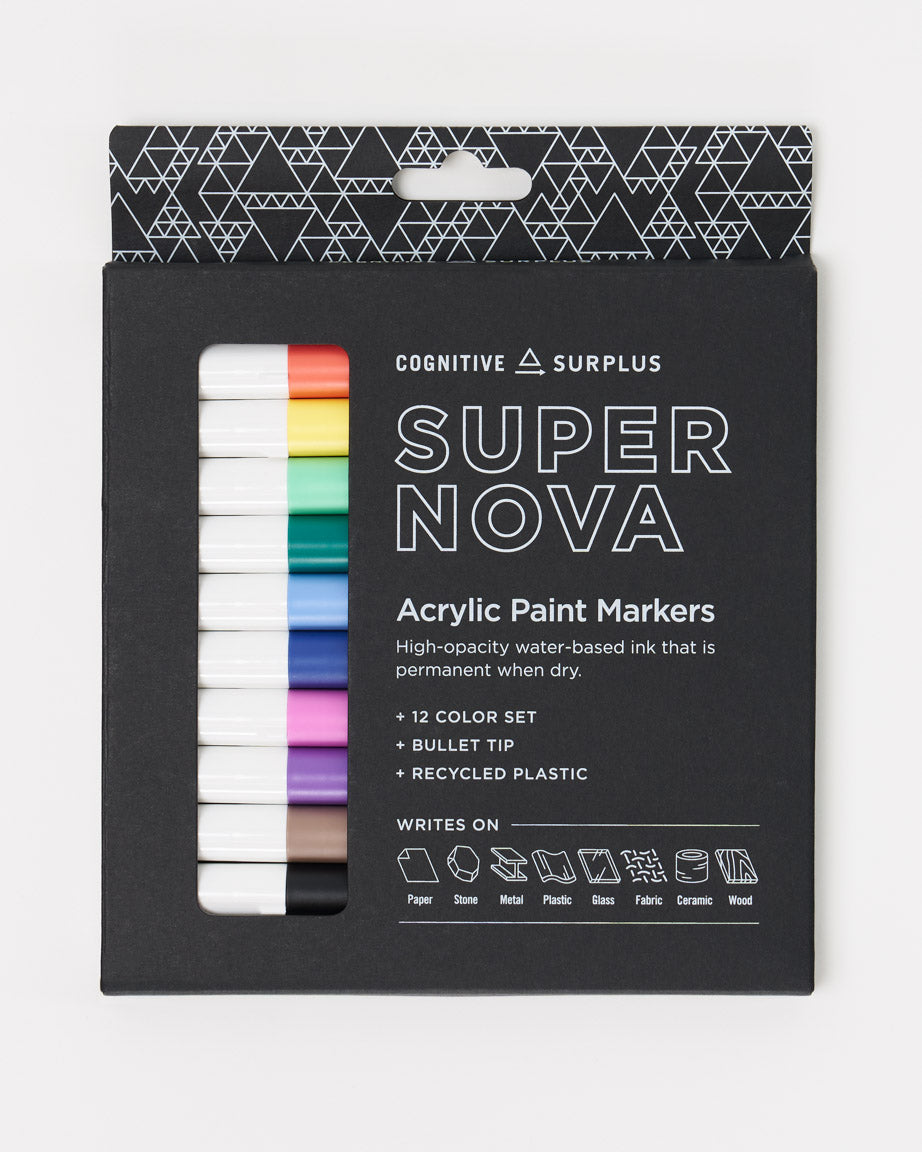 Supernova Acrylic Markers (Pack of 12) – Cognitive Surplus