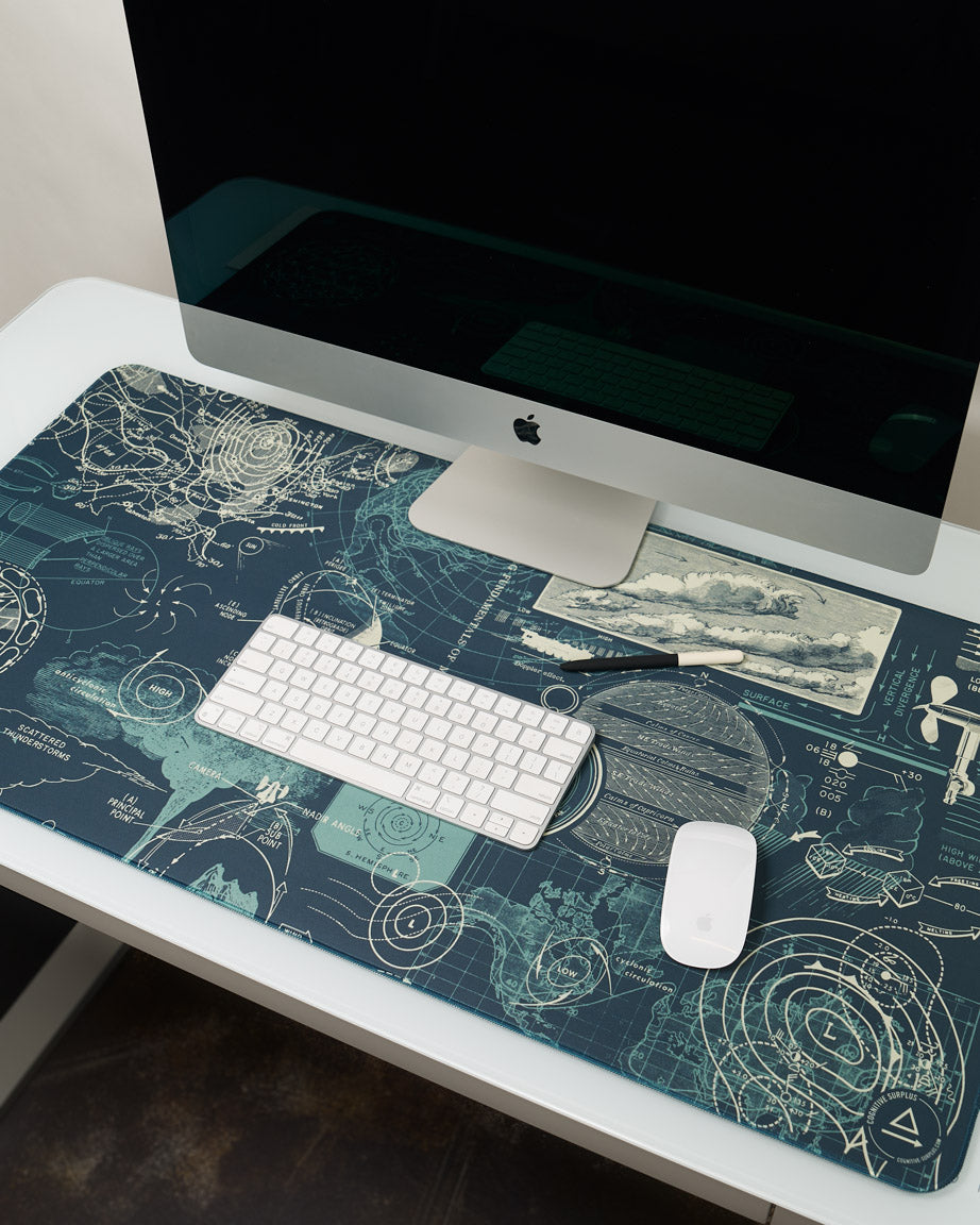 8 Bit With Cat Design Mousepad Deskmat