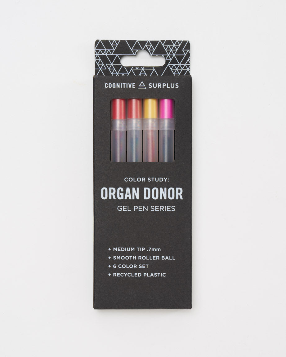 Organ Donor Gel Pens (Pack of 6) – Cognitive Surplus