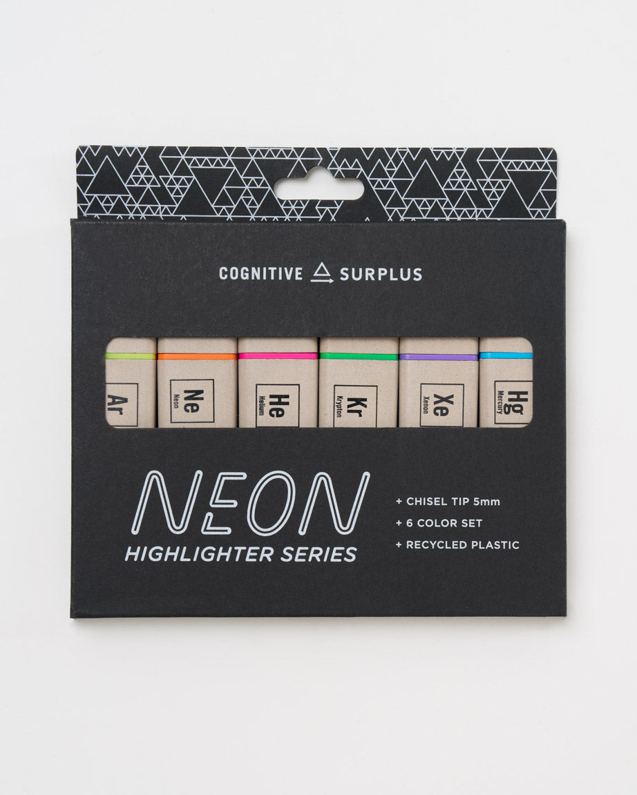 ROTULADORES FLUORESCENTES MINI NEON BISMARK PACK 6 UNIDADES - BMPrint