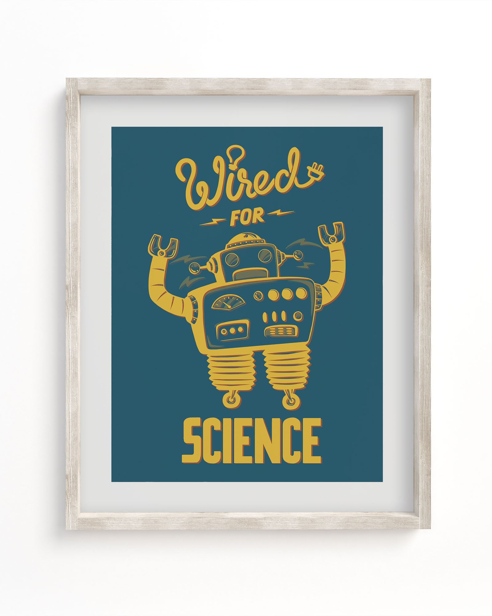 Wired for Science Robot Museum Print