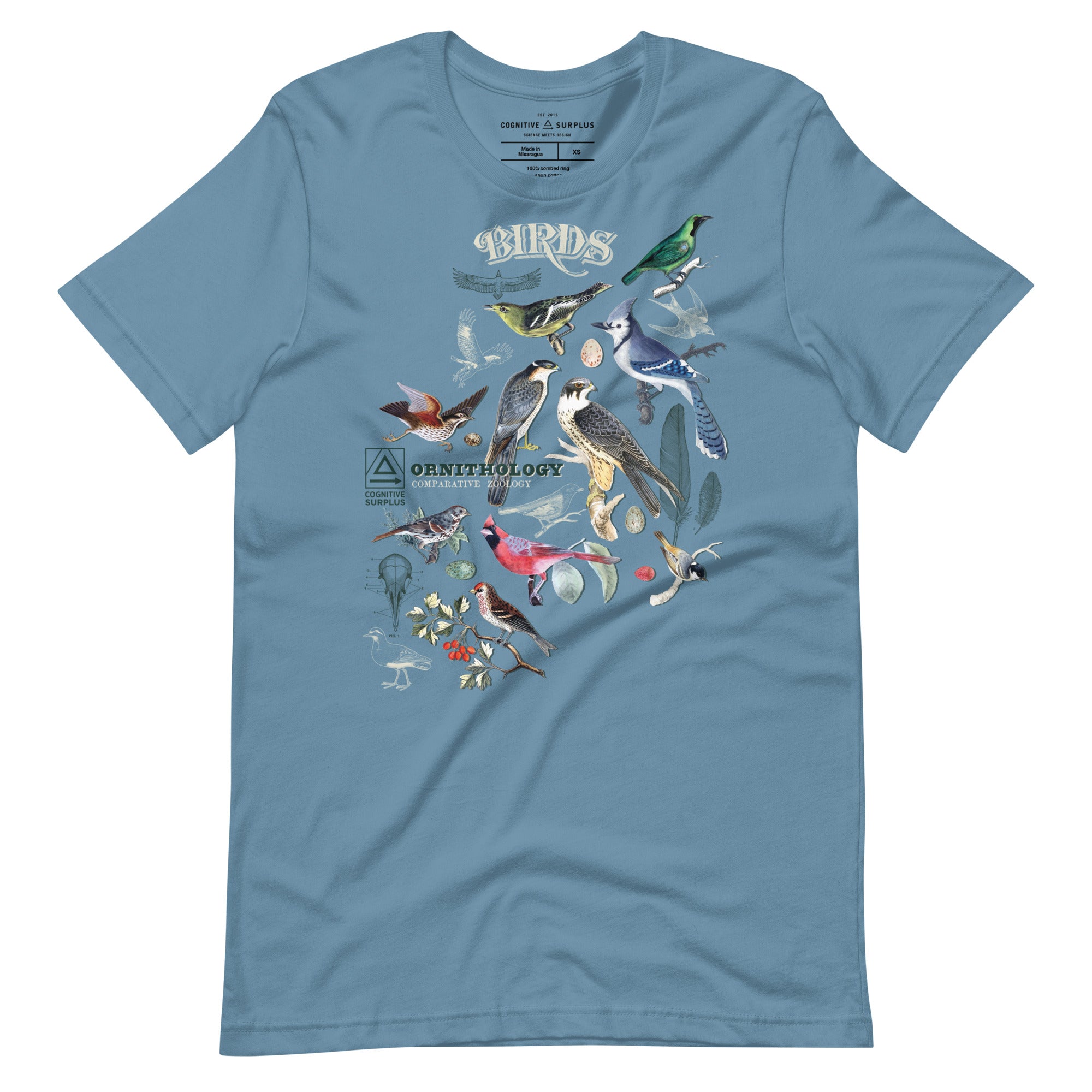 トップス Sillage VINTAGE BIRDS STAMPS SHIRT BIRDS! Ornithology Graphic Tee – Cognitive Surplus