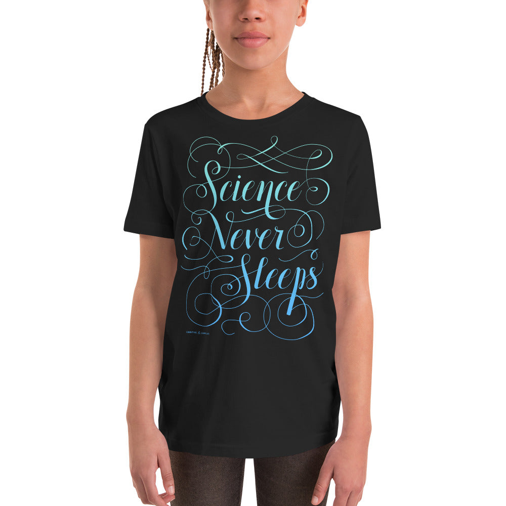 Science Never Sleeps Youth Graphic Tee
