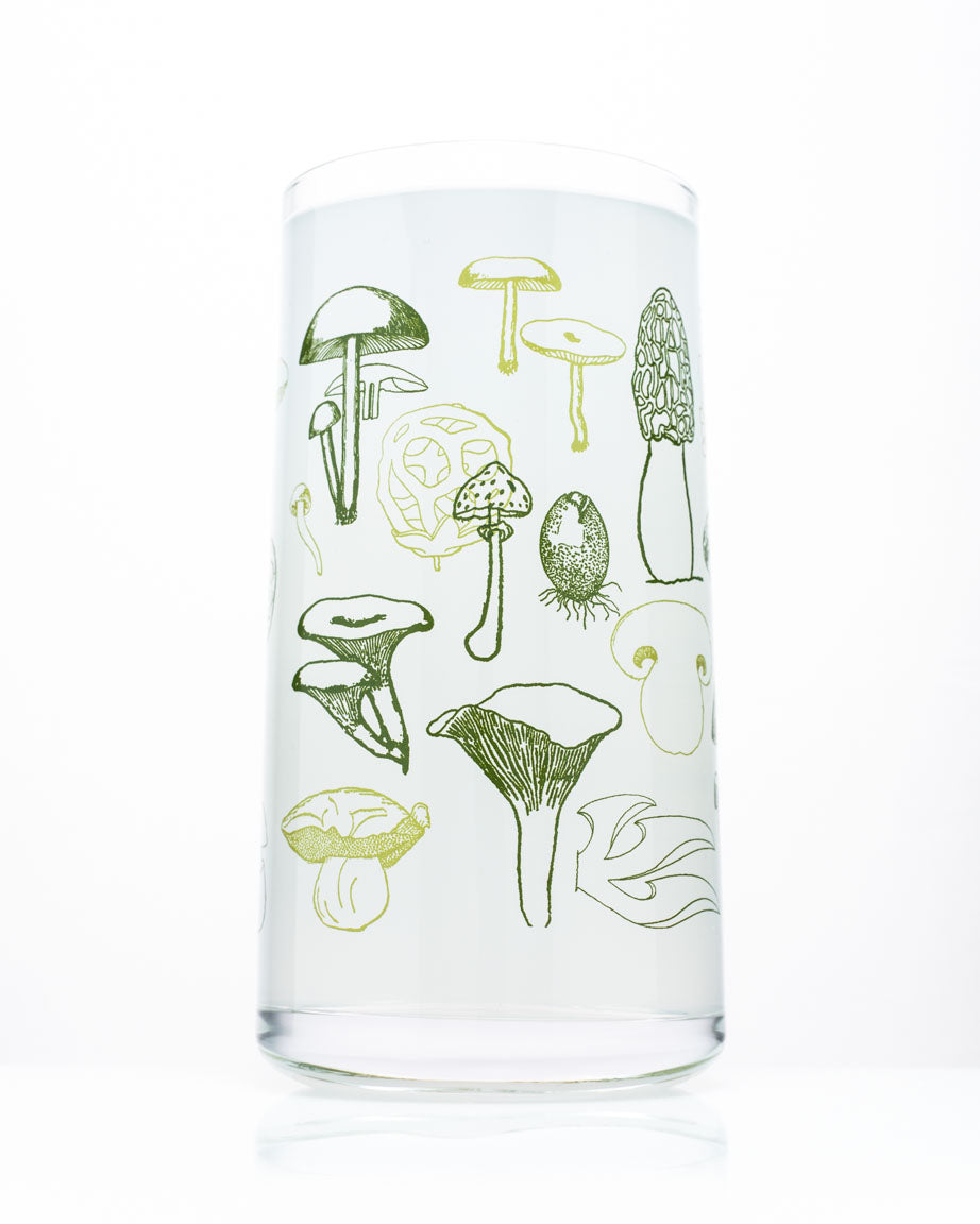 Mushroom Beer Can Glass | Boho Mushroom Coffee Glass | Aesthetic Coffee  Glass | 24 oz
