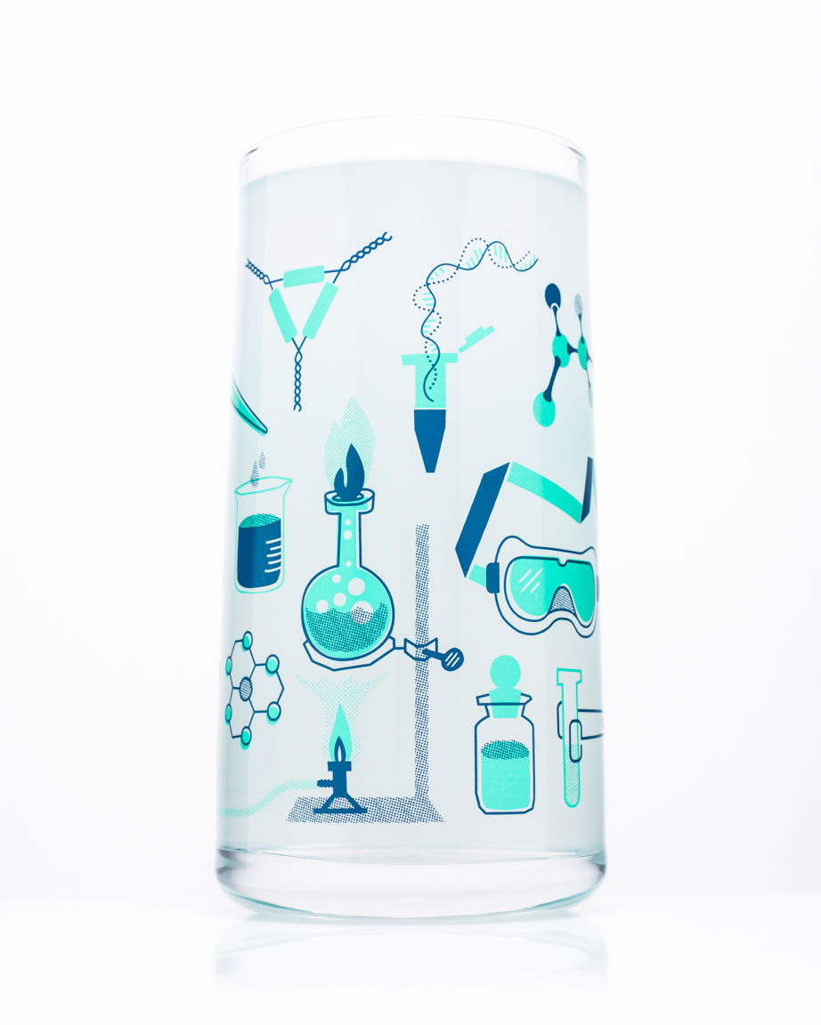 Retro Science Drinking Glassware Set of 9