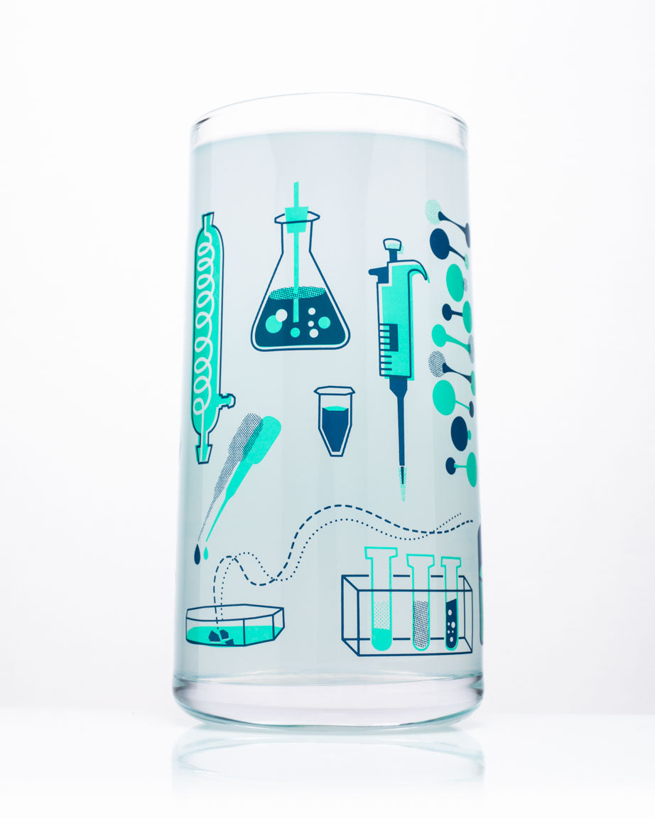 Retro Science Lab Drinking Glass – Tumbler Glass | Cognitive Surplus