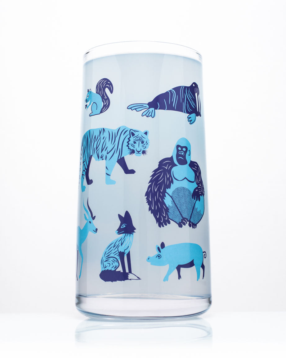 Retro Mammals Drinking Glass - Tumbler Glass | Cognitive Surplus