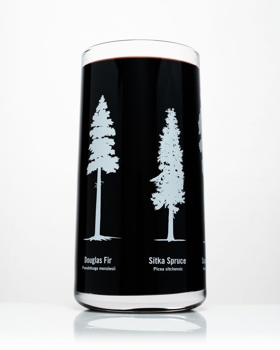 Pine Tree Forest Pint Glasses