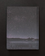 A Turn Skyward: Very Large Array Dark Matter Notebook with a starry sky on it, by Cognitive Surplus.