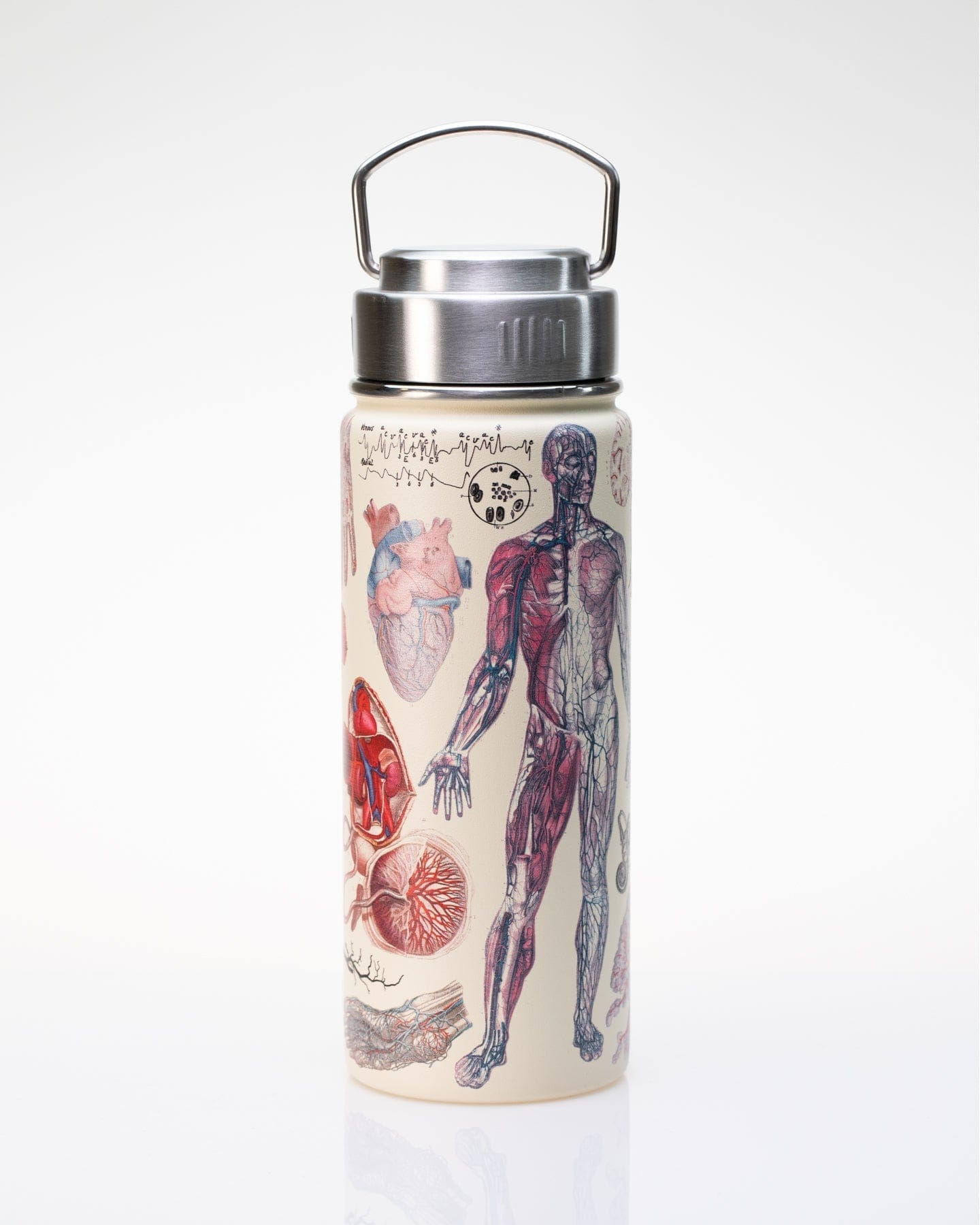 Heartbeat 32 oz Stainless Steel Bottle by Cognitive Surplus