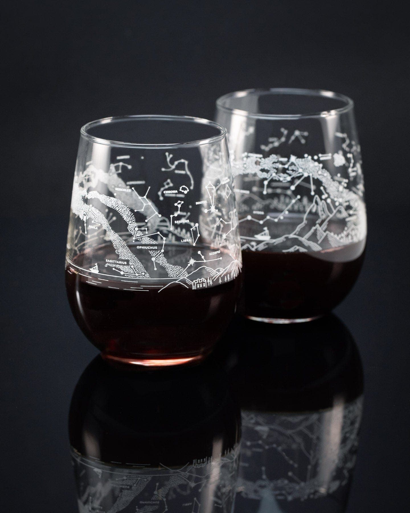 Wine Glass with Gold EGA 10 oz - The Marine Shop
