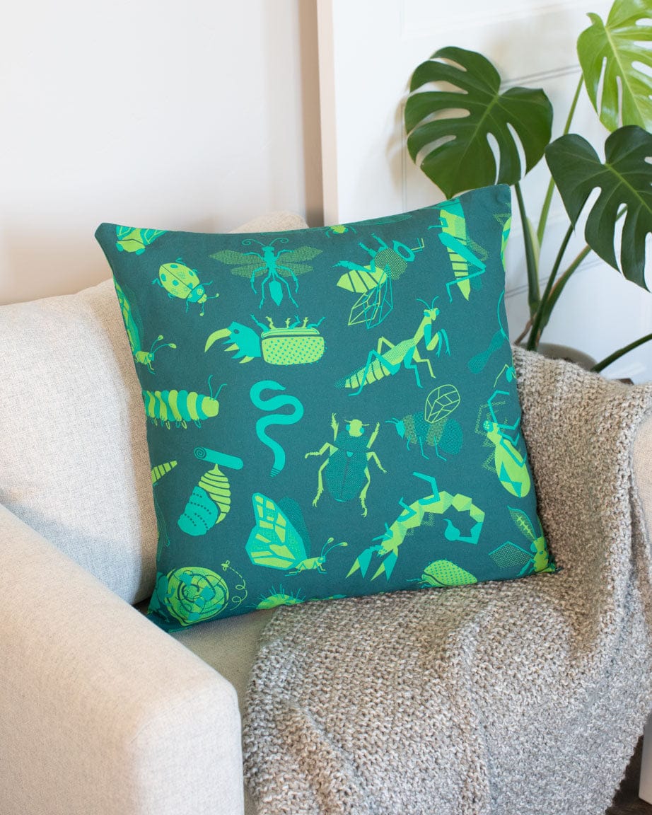 Retro Insects Pillow Cover Cognitive Surplus