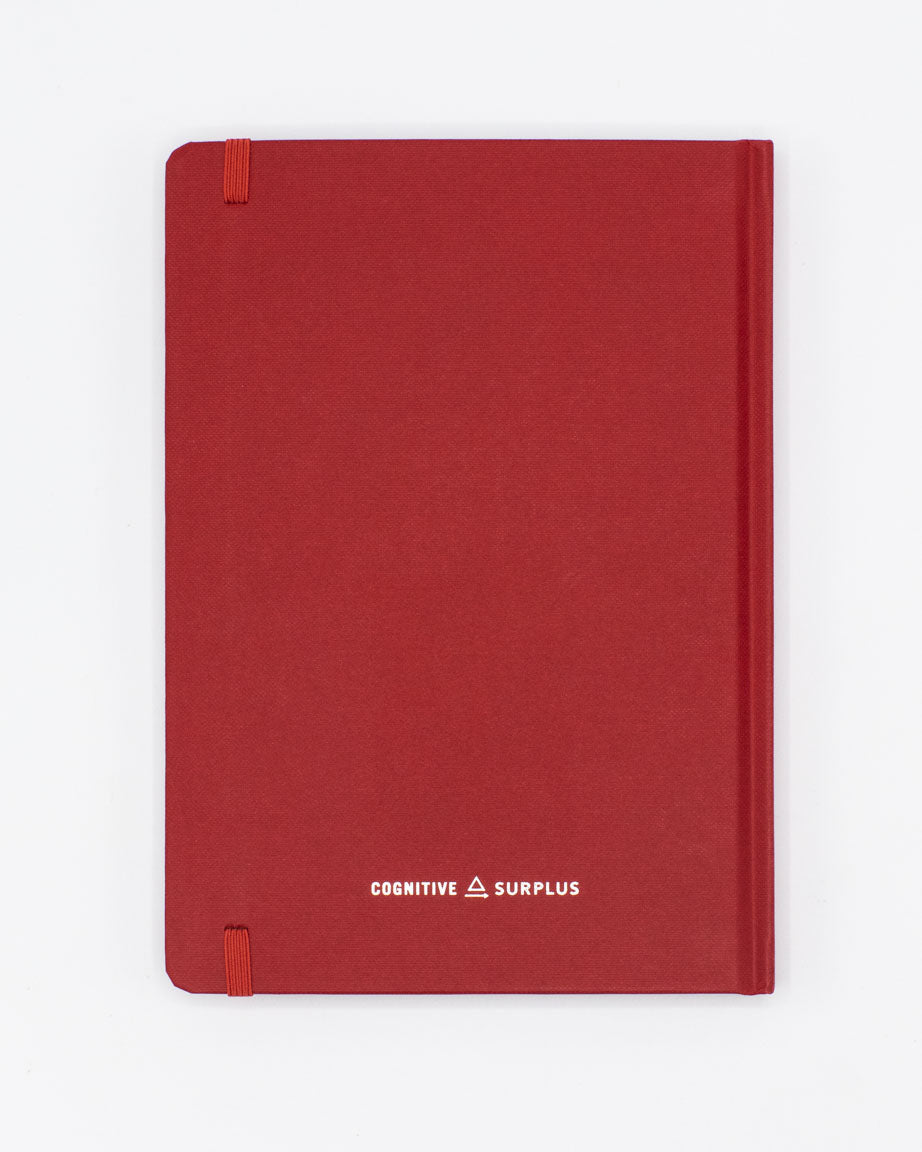 A Heart A5 Hardcover Notebook - Dotted Lines by Cognitive Surplus on a white background.