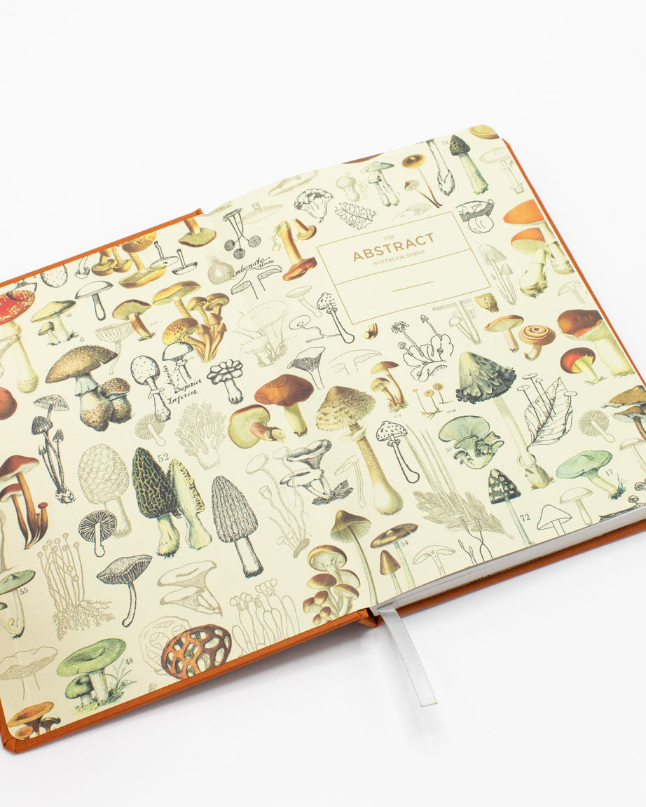 Woodland Mushrooms A5 Hardcover Notebook - Dotted Lines
