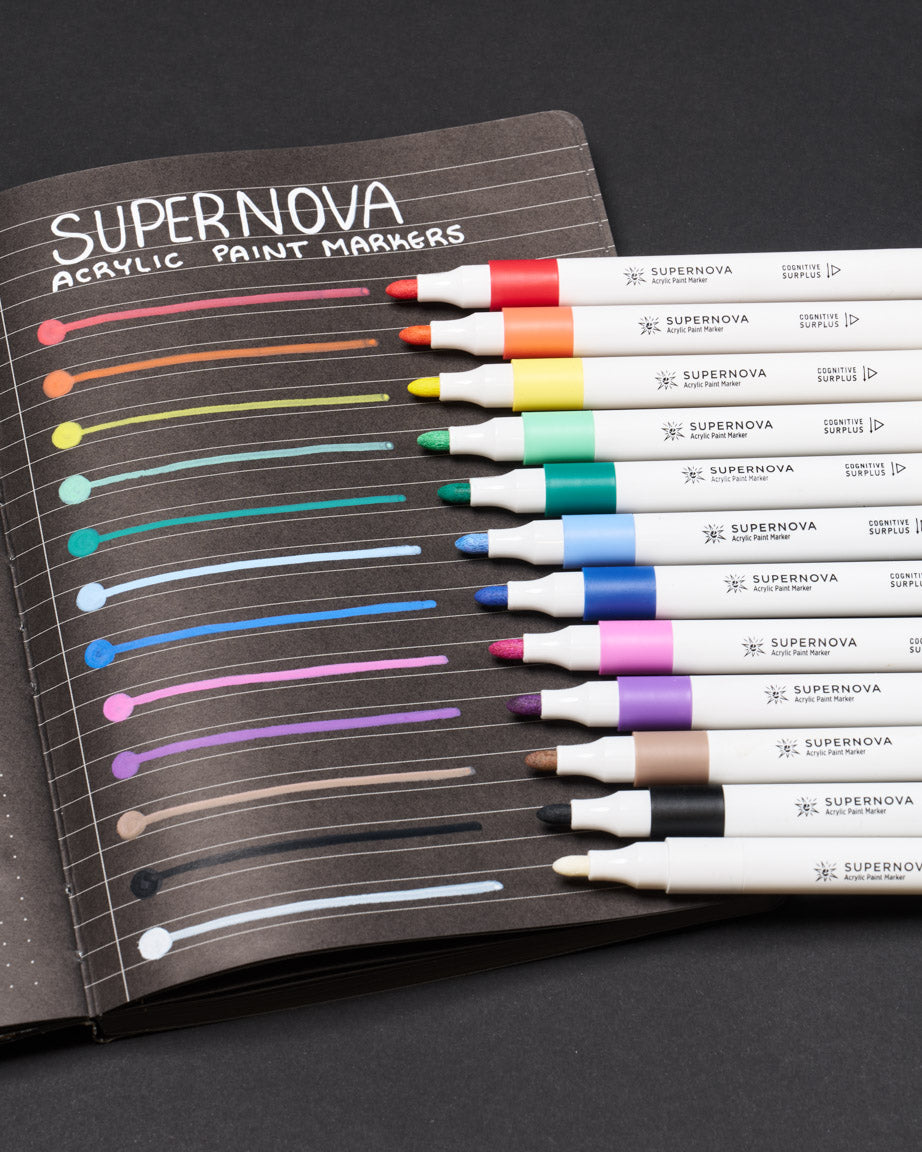 Supernova Acrylic Markers (Pack of 12) – Cognitive Surplus