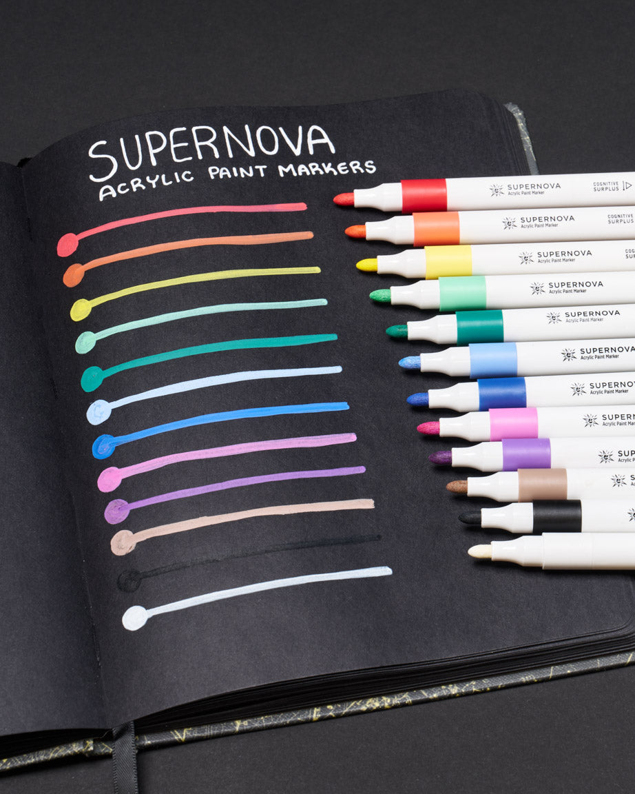 Supernova Acrylic Markers (Pack of 12)