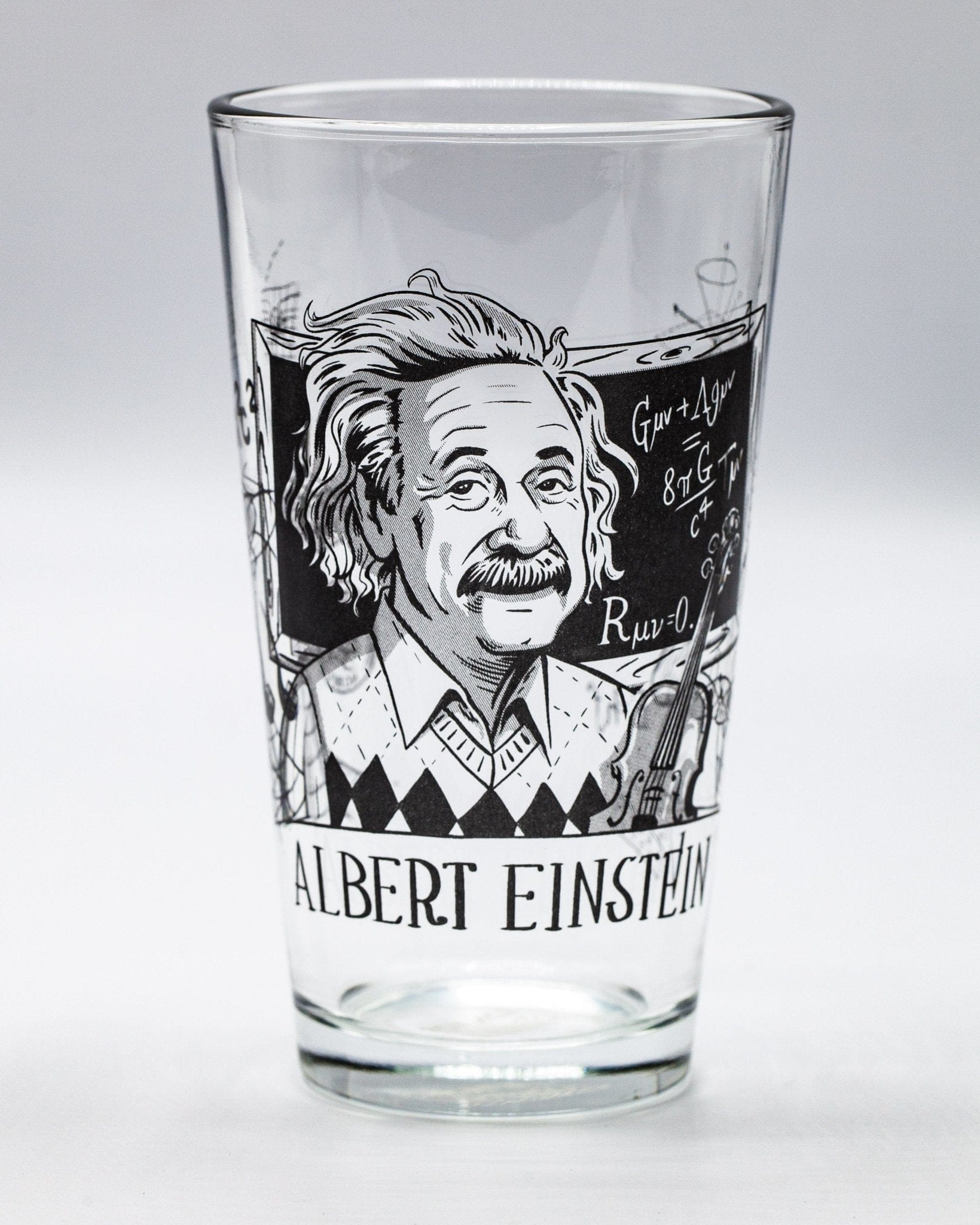 Albert Einstein Pint Glass Cognitive Surplus