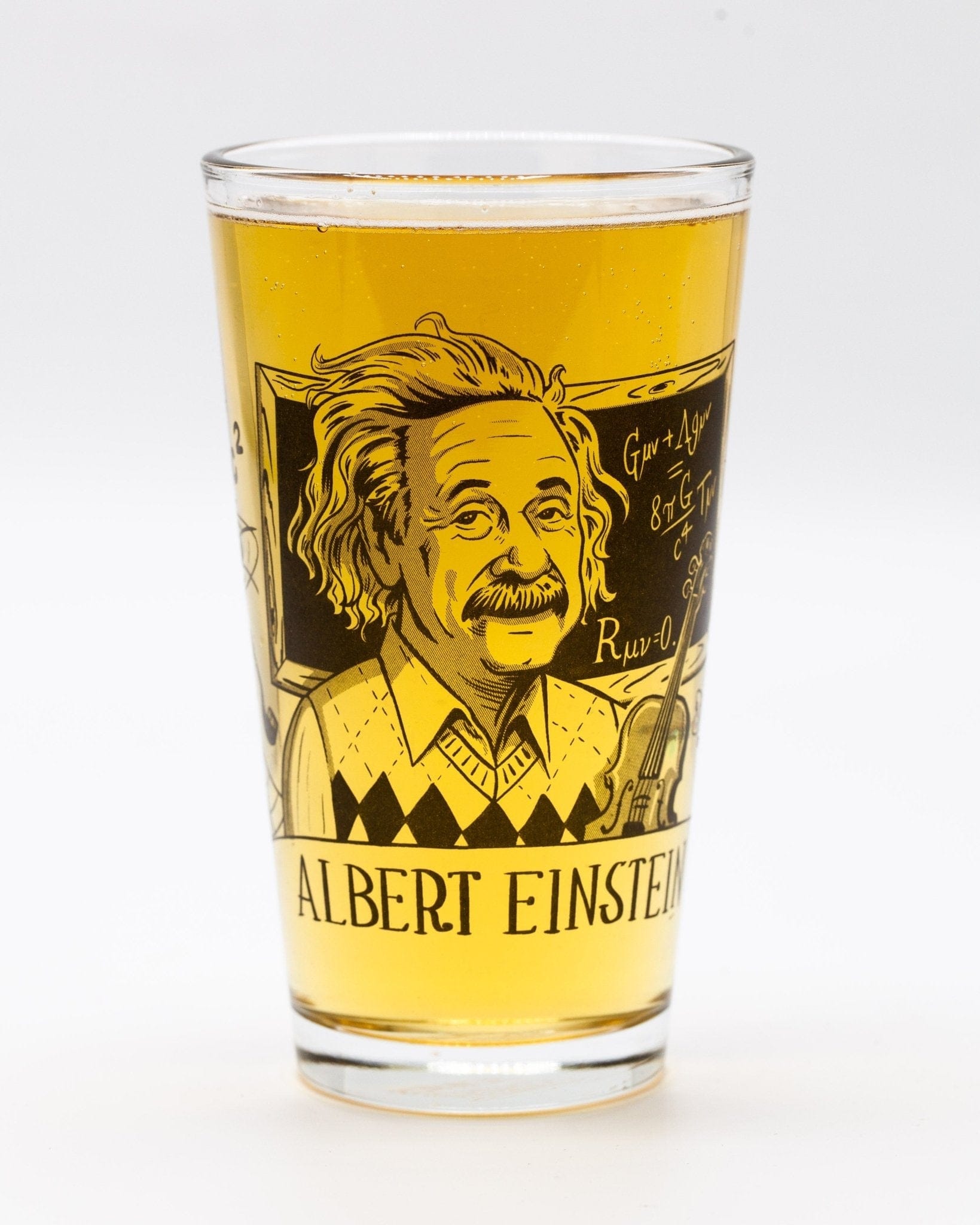 Albert Einstein Pint Glass Cognitive Surplus