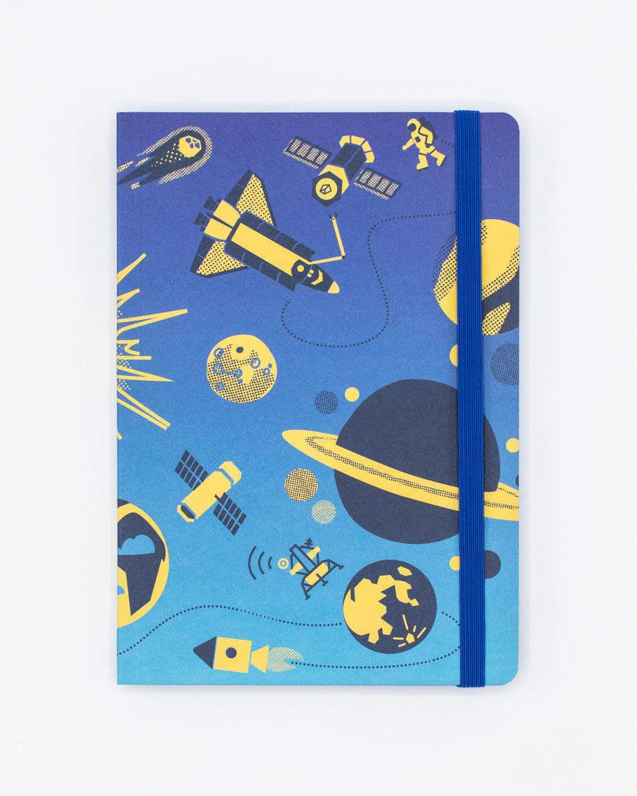 Retro Space A5 Softcover Notebook