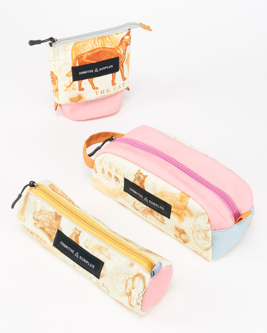 Feline Anatomy Zipper Bags
