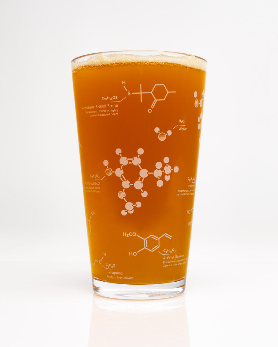 Chemistry of Beer Pint Glass (16 oz)