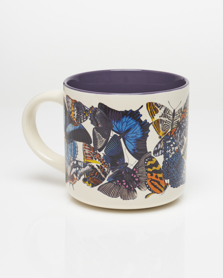 Beautiful Butterfly Mugs in 4 Color Choices, Pretty 11oz Coffee Cup