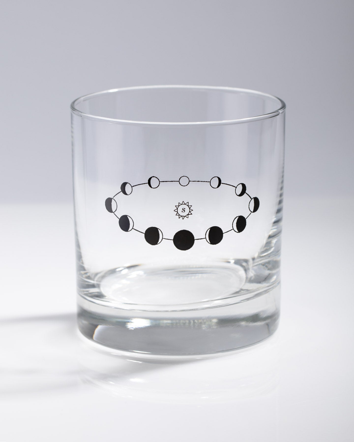 Lunar Phases Whiskey Glass