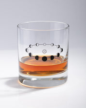 Lunar Phases Whiskey Glass