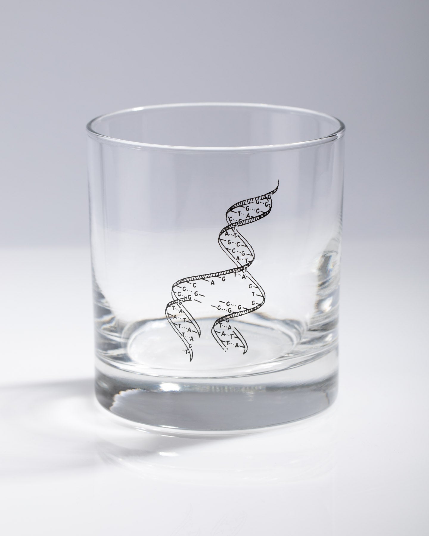 Twisting Helix DNA Whiskey Glass