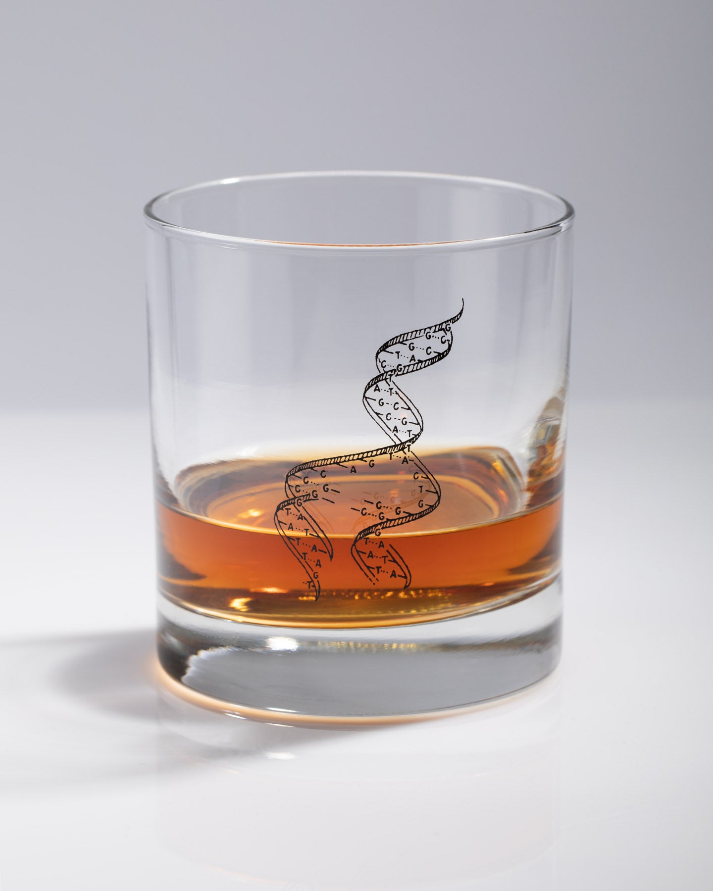 Twisting Helix DNA Whiskey Glass