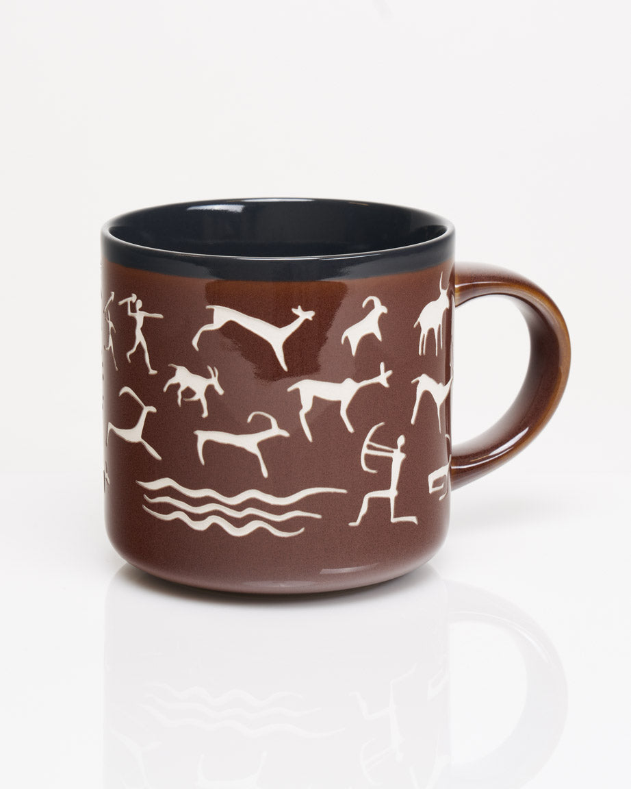 Cave Paintings Hand Carved 15 oz Ceramic Mug