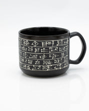 SECONDS: Cuneiform Hand Carved 15 oz Ceramic Mug