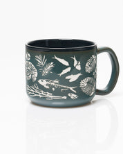 Fossils Hand Carved 15 oz Ceramic Mug