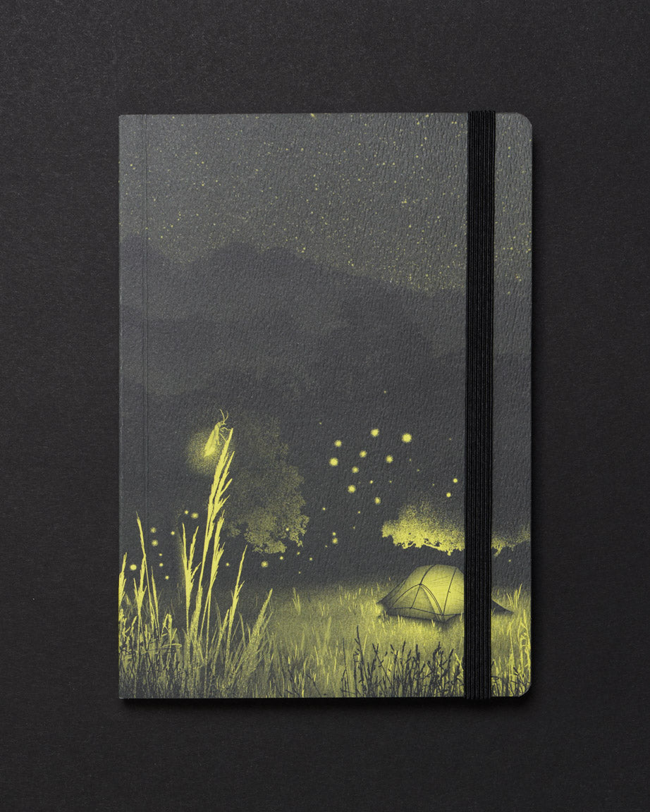 Firefly Meadow Dark Analysis A5 Softcover Notebook