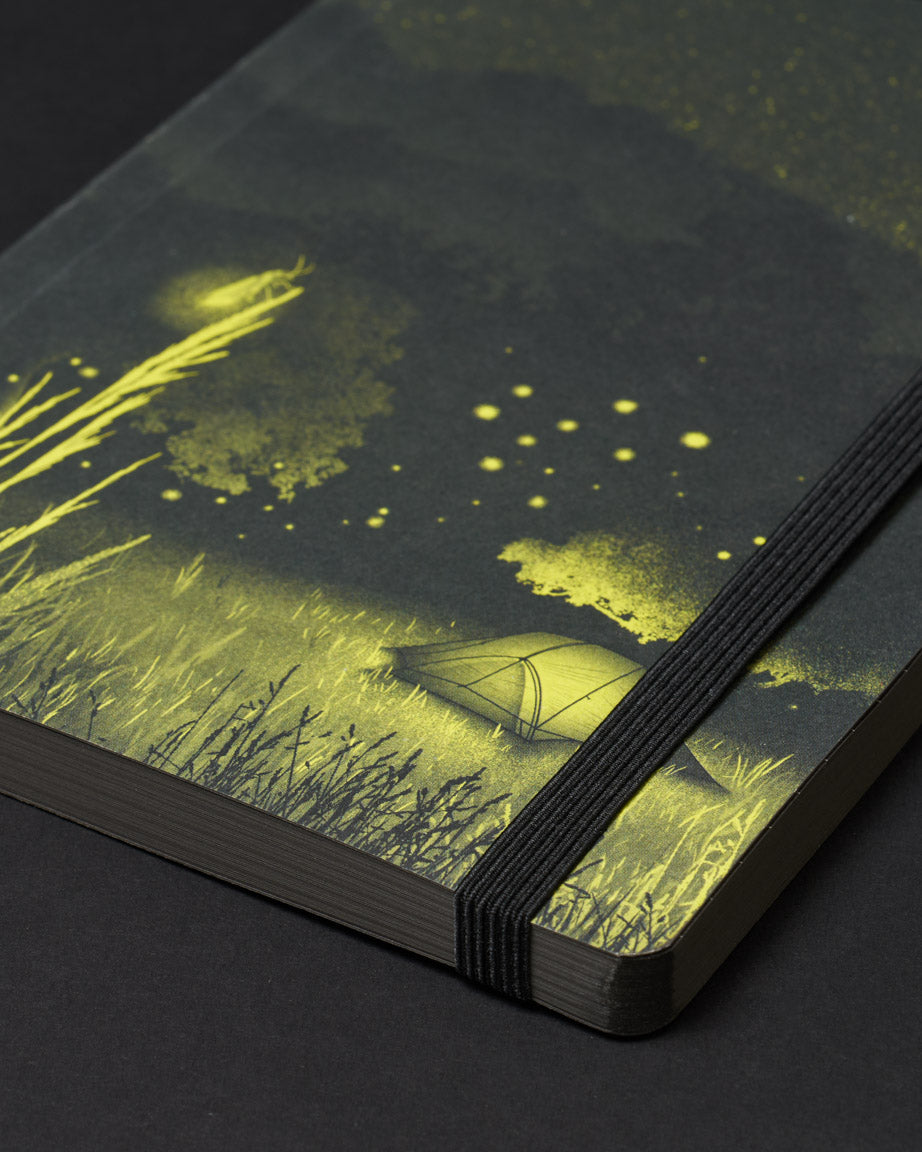 Firefly Meadow Dark Analysis A5 Softcover Notebook