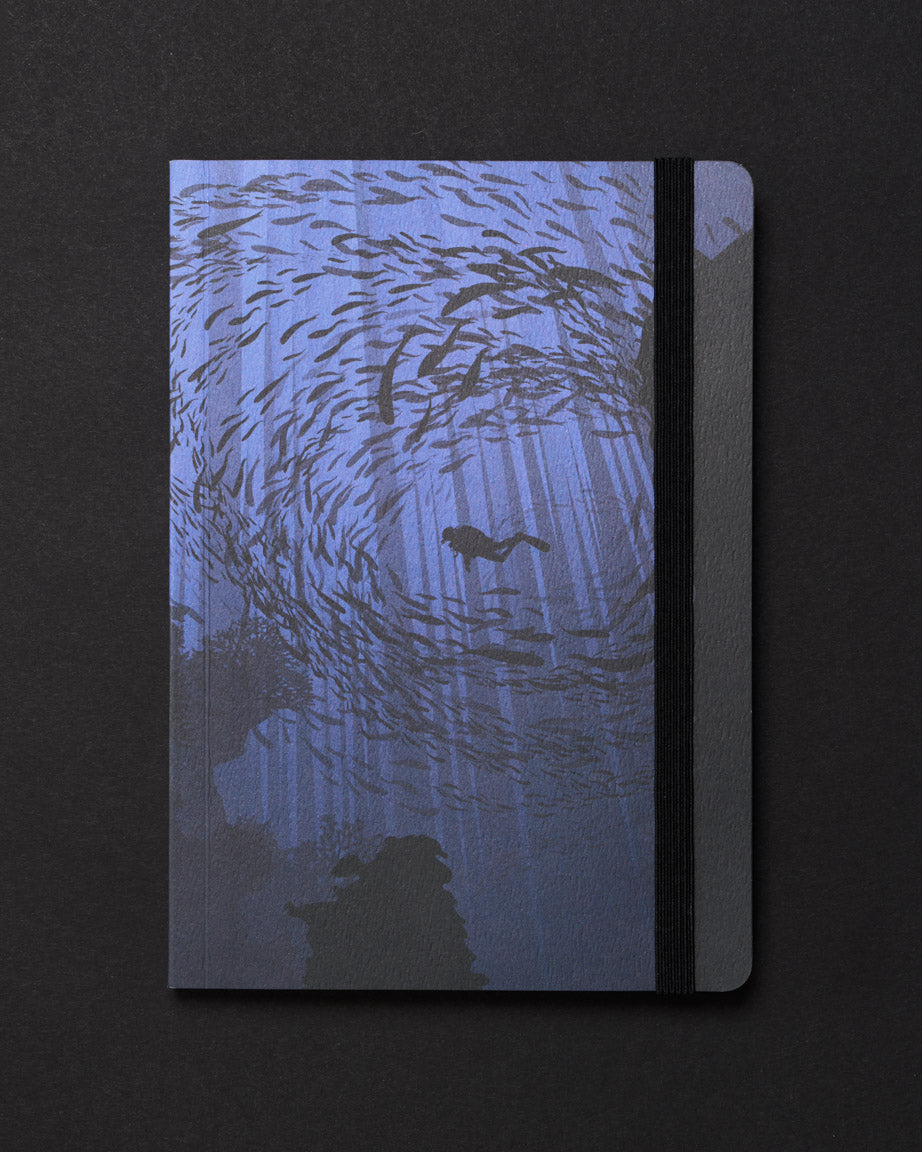 Under the Waves Dark Analysis A5 Softcover Notebook