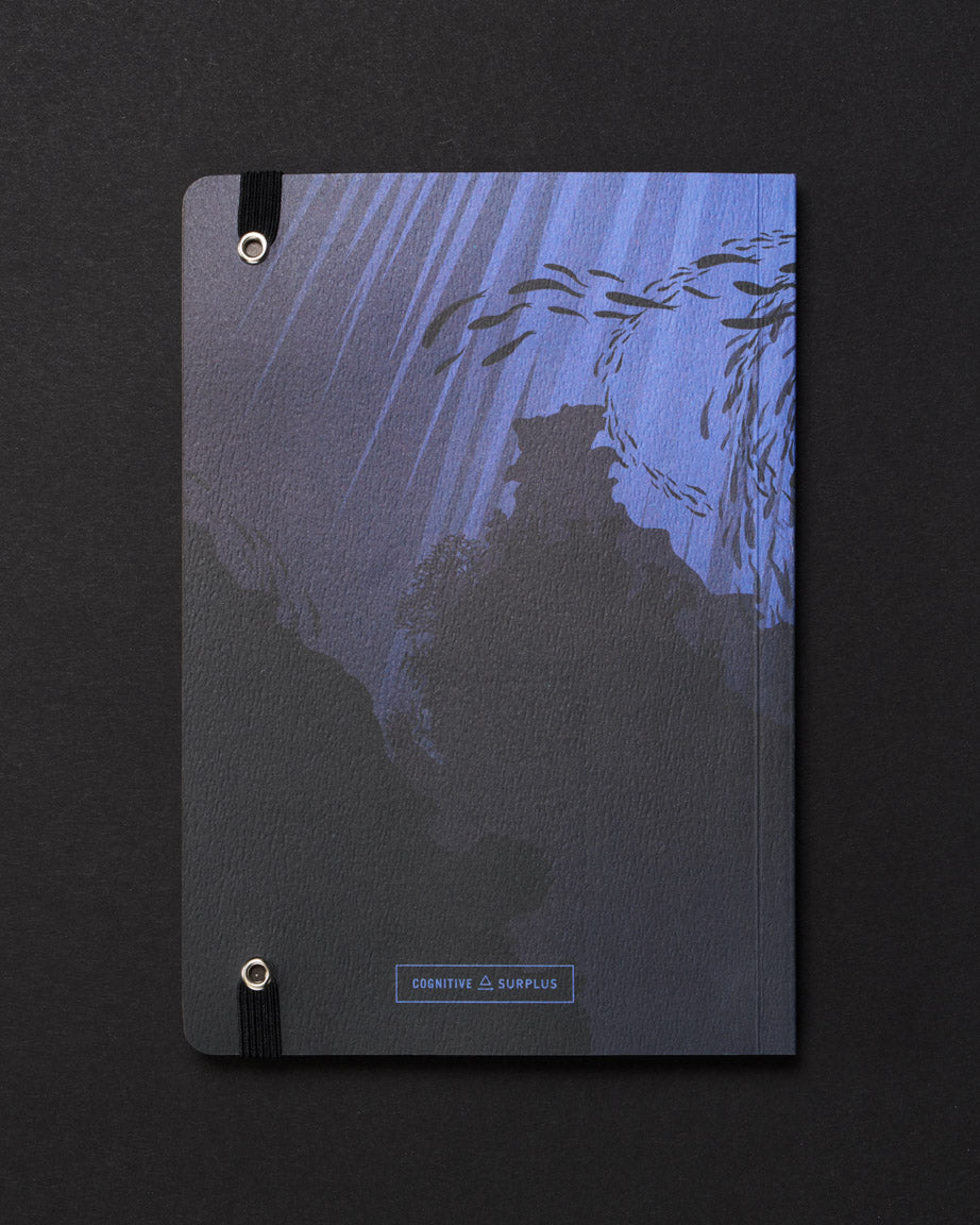 Under the Waves Dark Analysis A5 Softcover Notebook