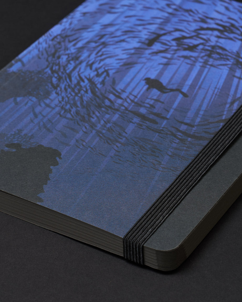 Under the Waves Dark Analysis A5 Softcover Notebook