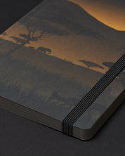 Savanna at Dusk Dark Analysis A5 Softcover Notebook