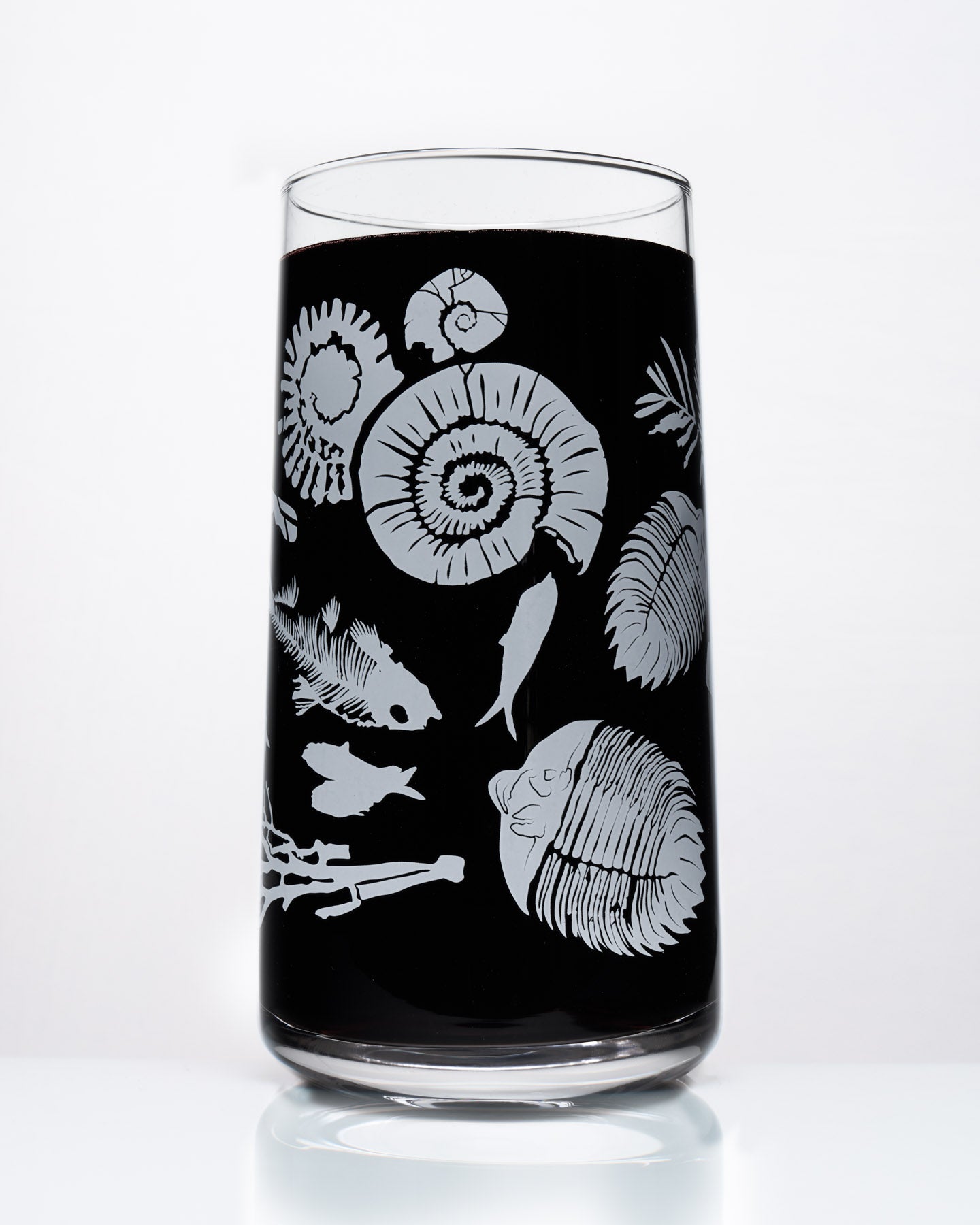 Fossils Drinking Glass