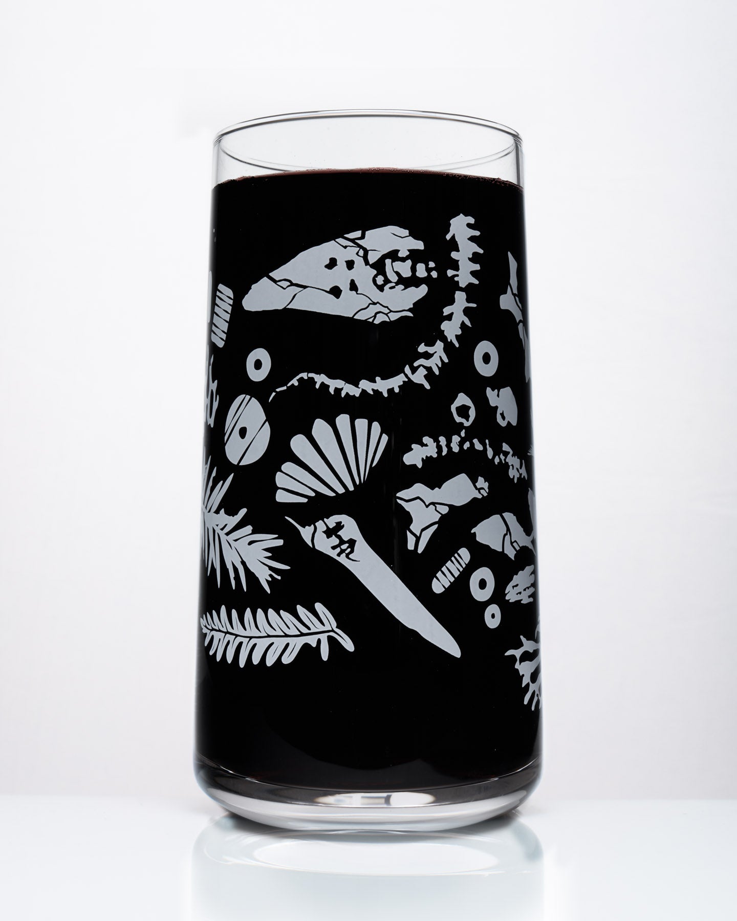 Fossils Drinking Glass