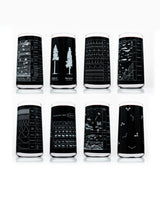 Classic Science Drinking Glassware Set of 8