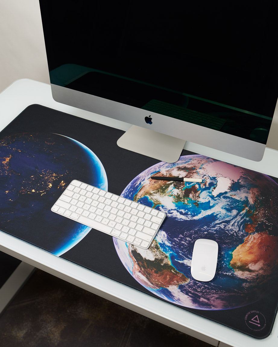 Day & Night on Earth Mouse Pad - Desk Pad
