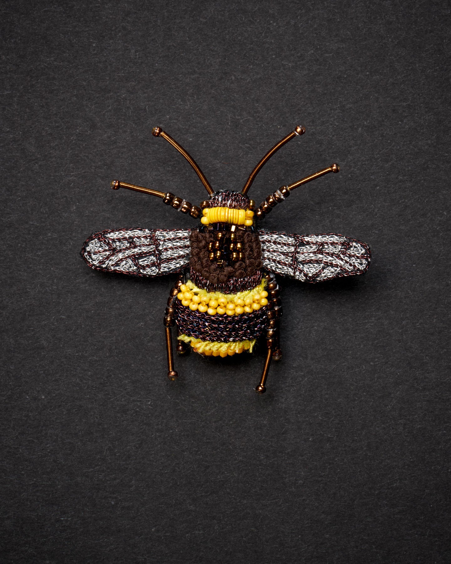 Large Earth Bumblebee Brooch Pin - Trovelore