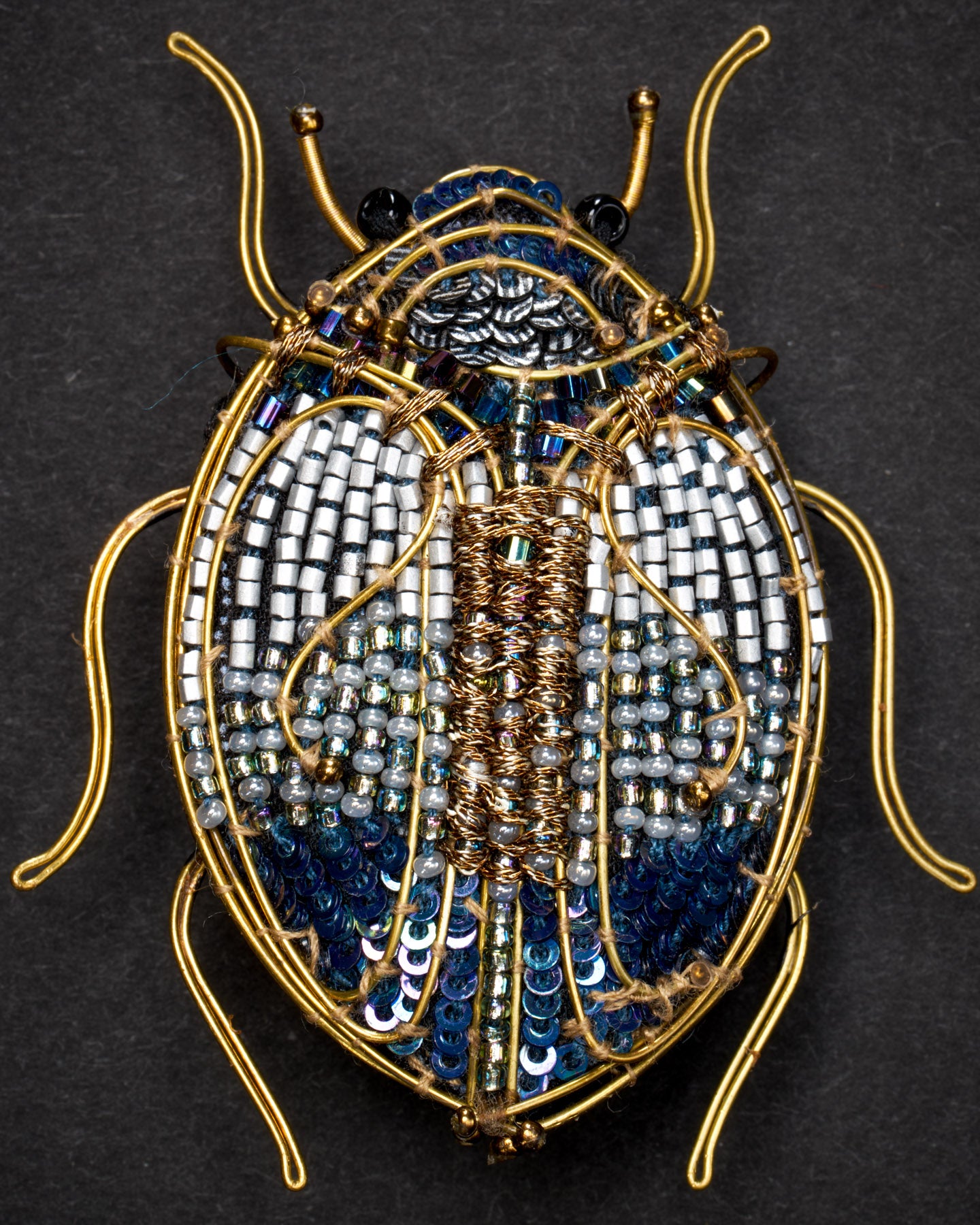 Jewel Scarab Beetle Brooch Pin - Trovelore
