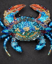 Blue Crab Brooch Pin - Trovelore