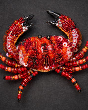 Red Rock Crab Brooch Pin - Trovelore