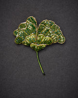 Ginkgo Leaf Brooch Pin - Trovelore