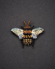 Honey Bee Brooch Pin - Trovelore
