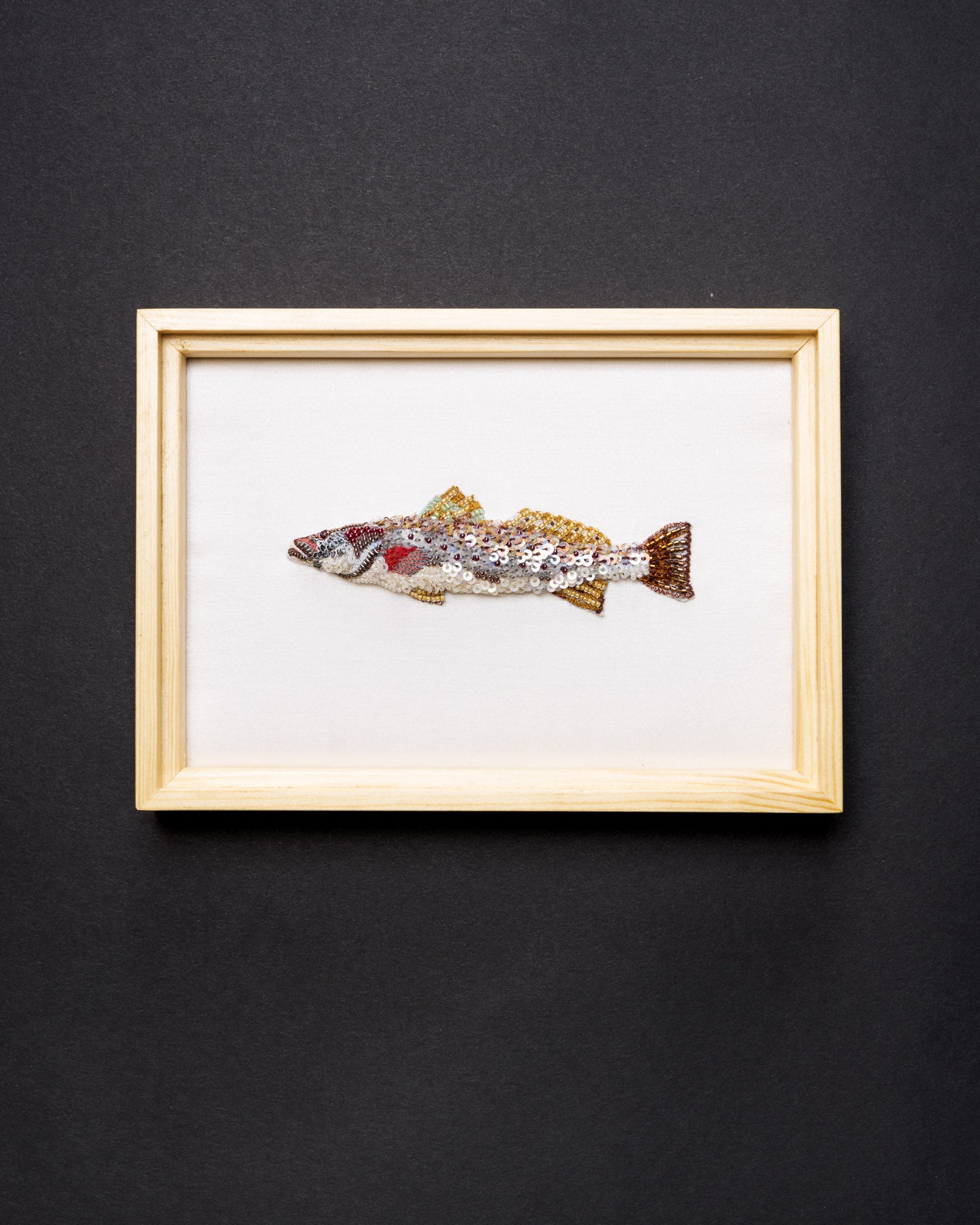 Spotted Seatrout Beaded Framed Art - Trovelore